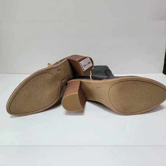 Ladies Size 7 MIA Zipper Boots From The Buckle (New With Tags) Stacked Heel - Picture 3 of 4